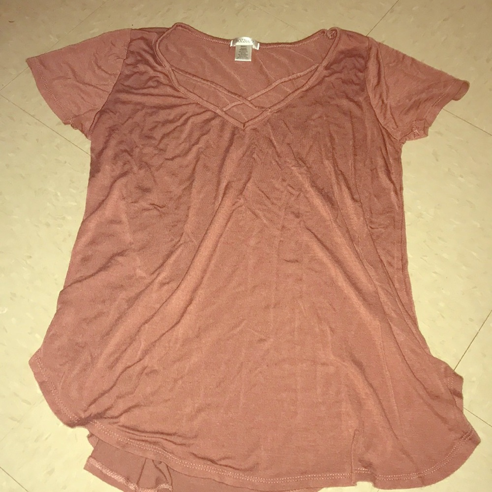 Cross V-Neck Top